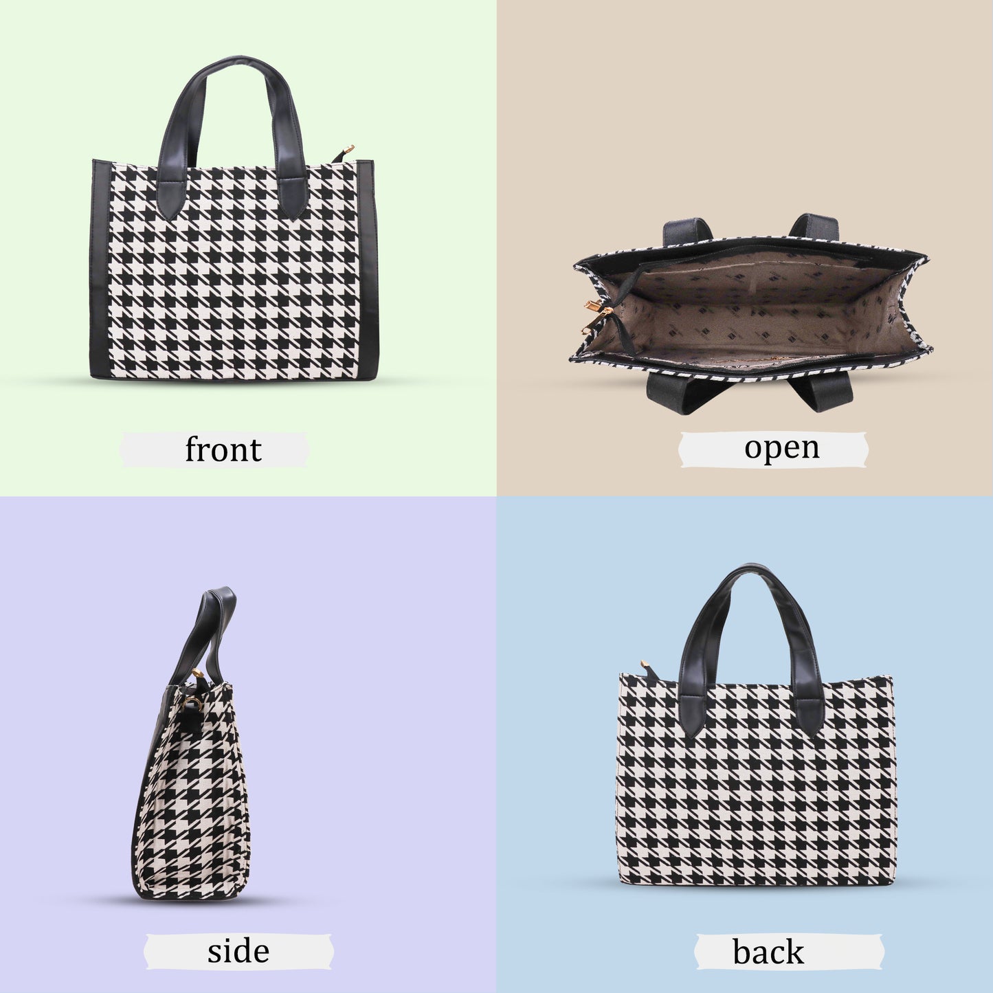 Premium Black & White Trendy Pattern Tote Bag