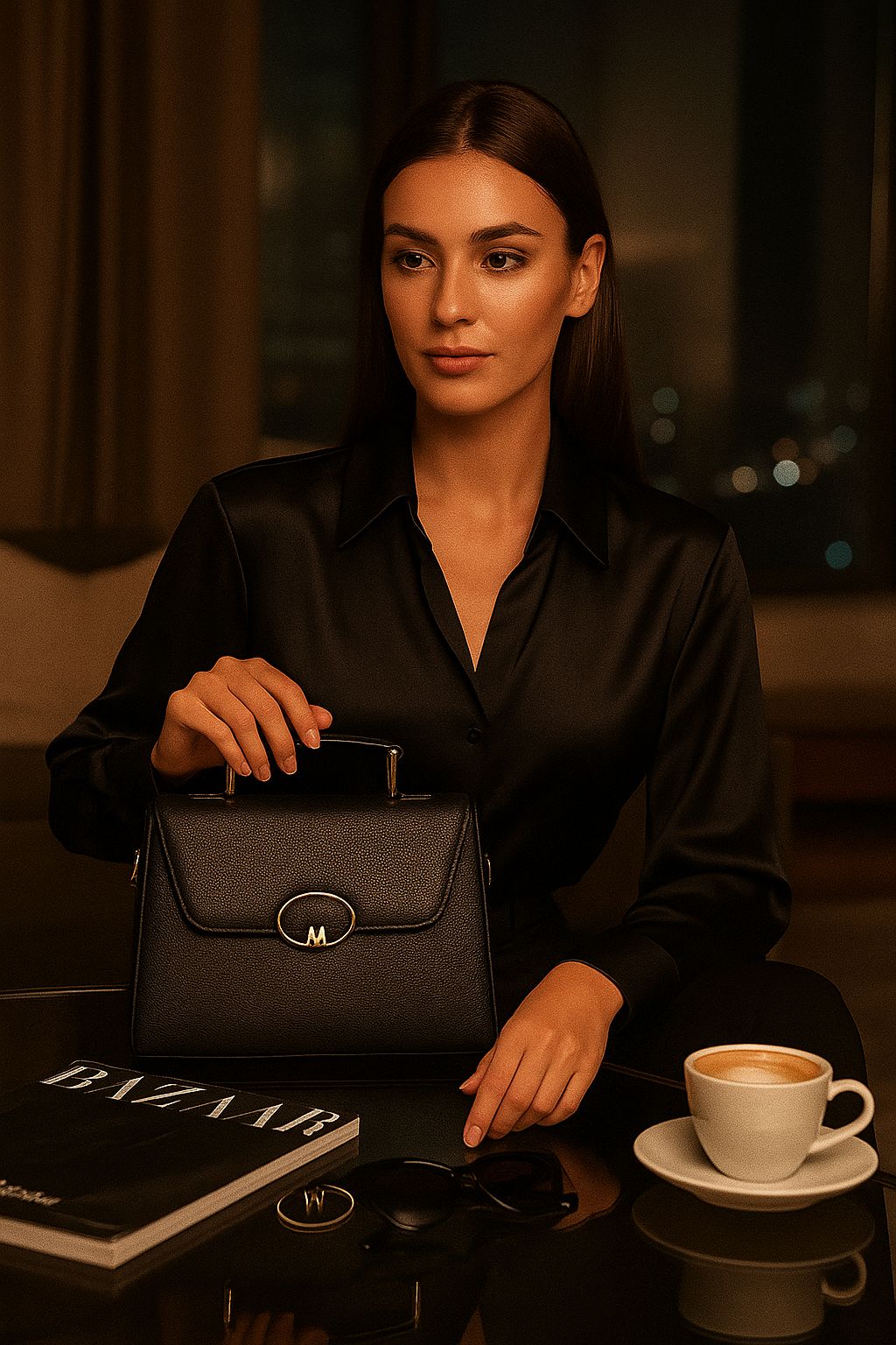 Trendgrip Moscow – Black Structured Handbag