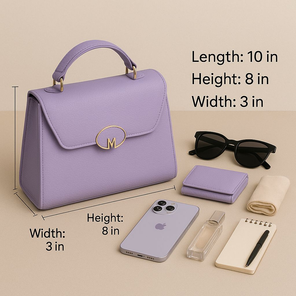 Trendgrip Blush – Lavender Pebbled Mini Handbag