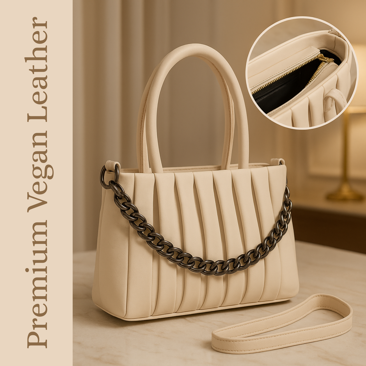 Luxury Designer Ladies Handbag – Elegant Structured  & Textured Finish | Premium Fashion Purse for Office, Party & Daily Use