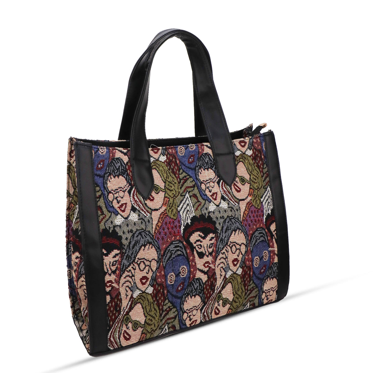 Stylish Tote Bag for Women | Unique 3D Faceprint Design  | Multicolor Hand Bag | Undetectable Shoulder Straps