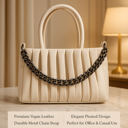 Luxury Designer Ladies Handbag – Elegant Structured  & Textured Finish | Premium Fashion Purse for Office, Party & Daily Use