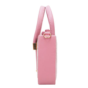 FLOWER PRINT SLING BAG - pink colour