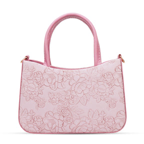 FLOWER PRINT SLING BAG - pink colour