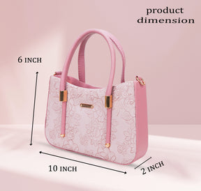 FLOWER PRINT SLING BAG - pink colour