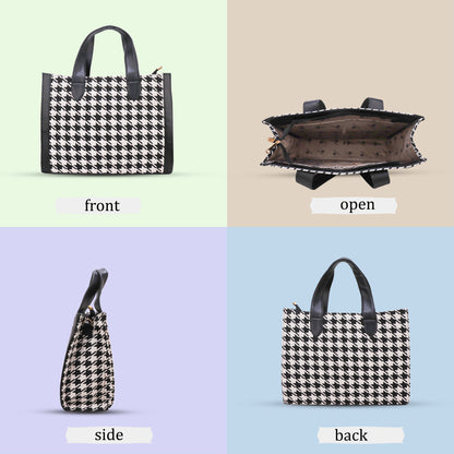 Premium Black & White Trendy Pattern Tote Bag