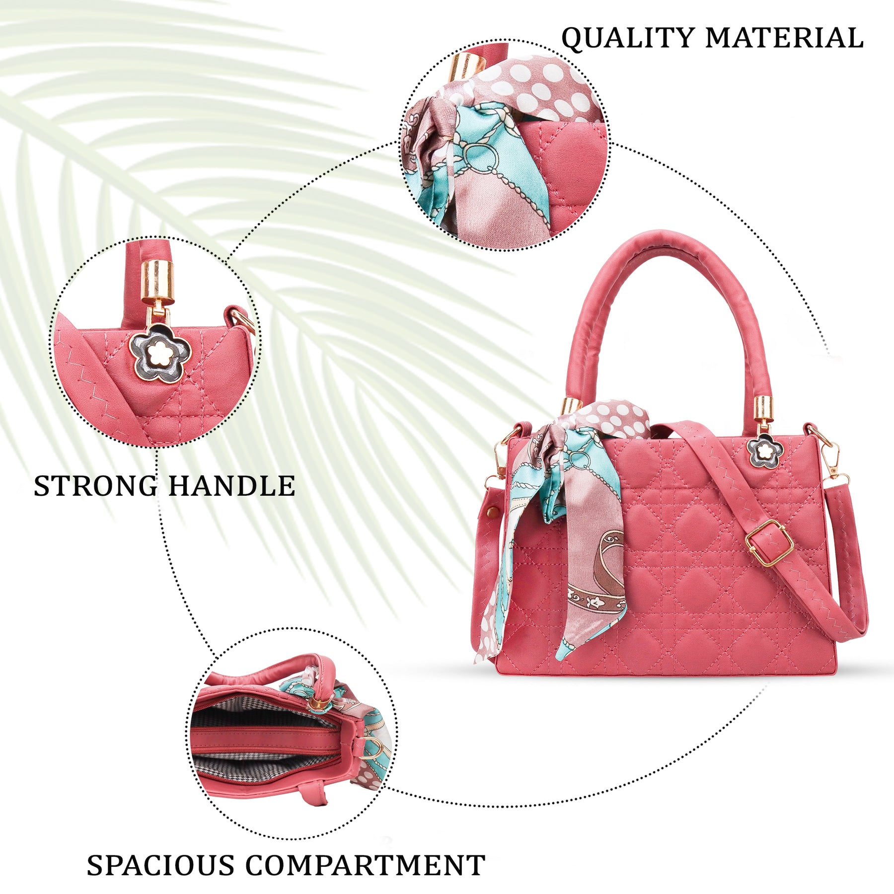 Hand Bag For Women. Stylish Ribbon Hand Bag with strap