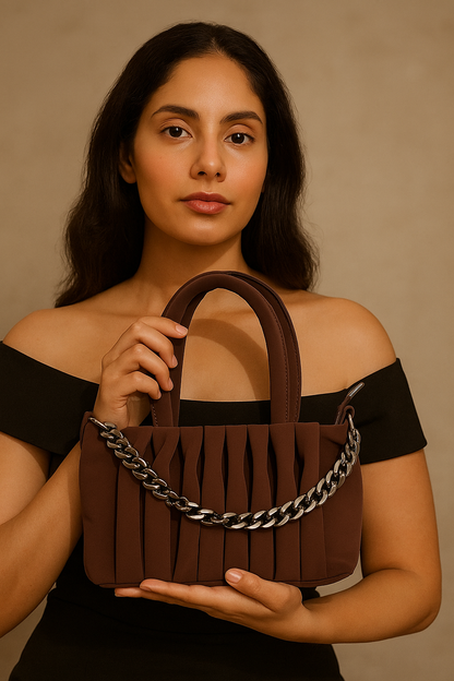 Luxury Designer Ladies Handbag – Elegant Structured  & Textured Finish | Premium Fashion Purse for Office, Party & Daily Use
