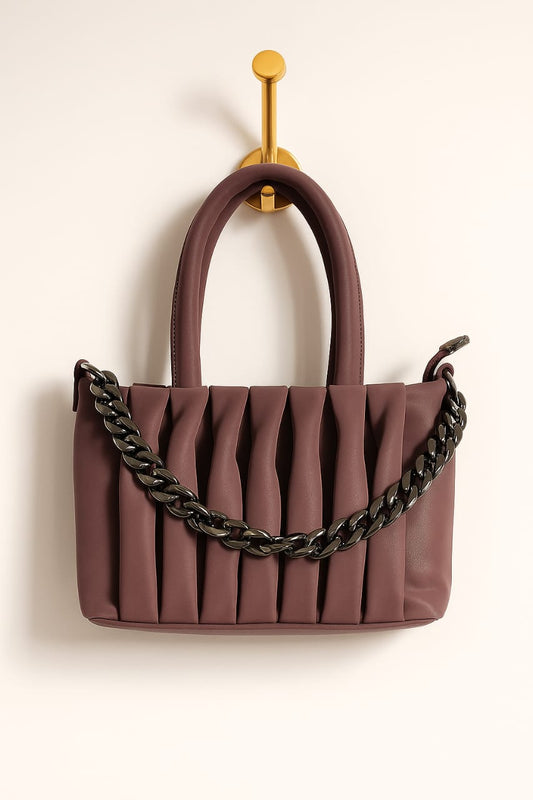 Luxury Designer Ladies Handbag – Elegant Structured  & Textured Finish | Premium Fashion Purse for Office, Party & Daily Use