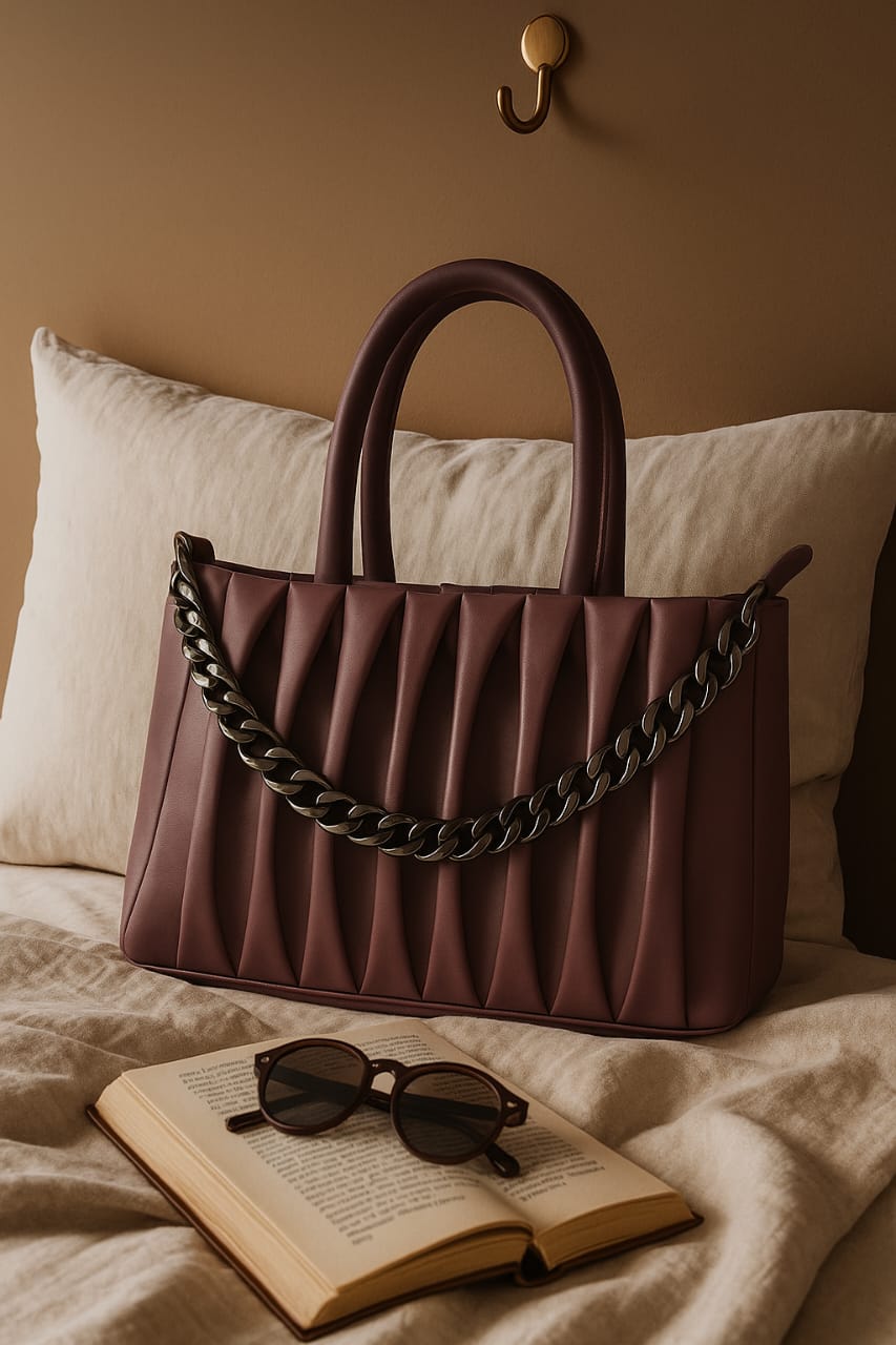 Luxury Designer Ladies Handbag – Elegant Structured  & Textured Finish | Premium Fashion Purse for Office, Party & Daily Use
