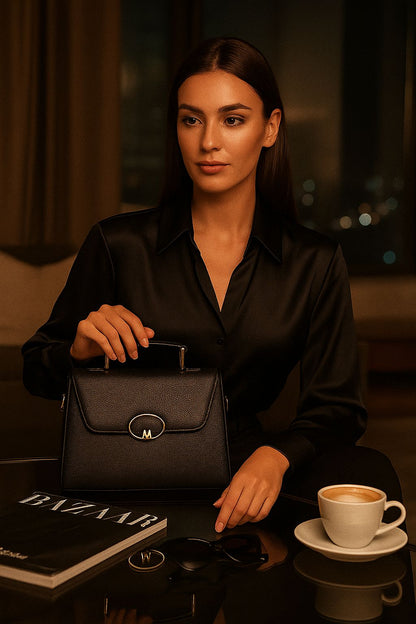 Trendgrip Moscow – Black Structured Handbag