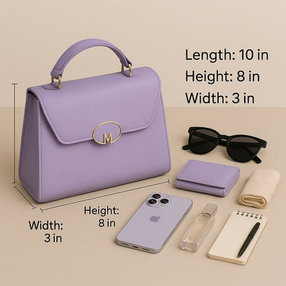 Trendgrip Blush – Lavender Pebbled Mini Handbag