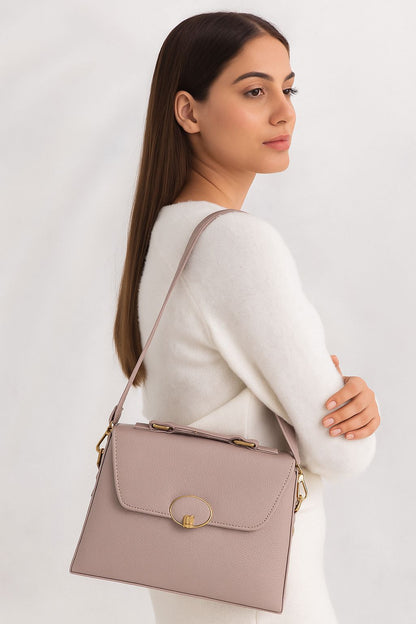 Trendgrip Blush – Lavender Pebbled Mini Handbag