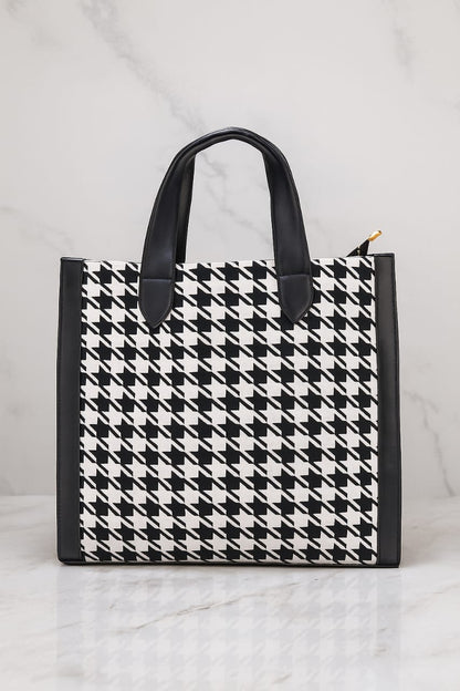 Premium Black & White Trendy Pattern Tote Bag